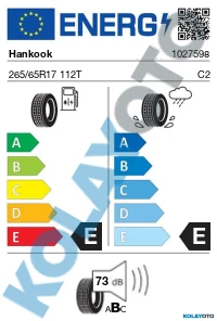 Hankook Dynapro AT2 RF11 265/65R17 112T M+S (4 Mevsim) ürün görseli 1