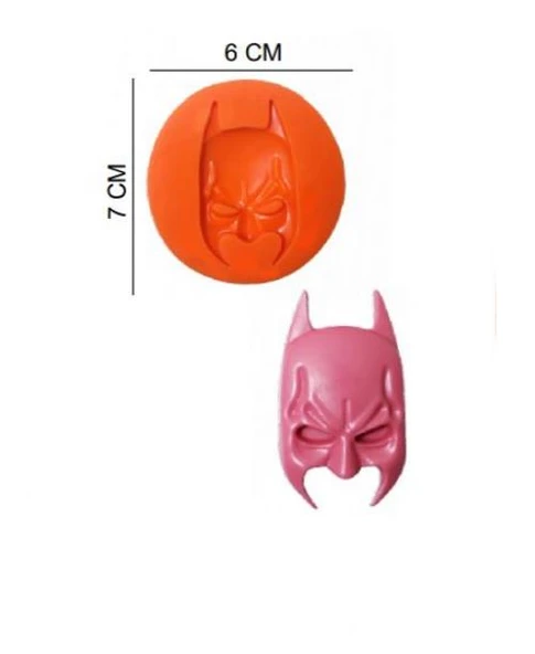 ŞEKER HAMUR KALIBI SİLİKON BATMAN MASKE 6*7 CM ürün görseli 1