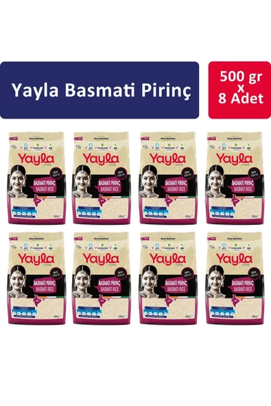 Yayla Basmati Pirinç 500 gr x 8 Adet ürün görseli 1