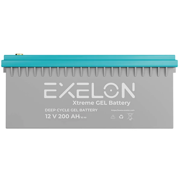 Exelon 12 Volt 200 Amper Jel Akü Derin Döngü Deep Cycle ürün görseli 1