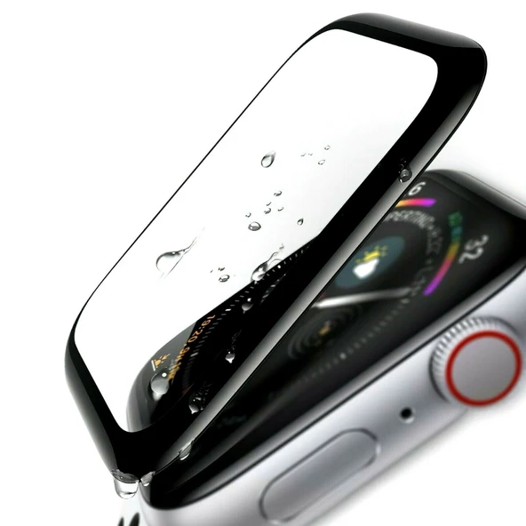 Bufalo Apple Watch 38mm Ekran Koruyucu 3D Kavisli PMMA Nano Siyah Çerçeve ürün görseli 1