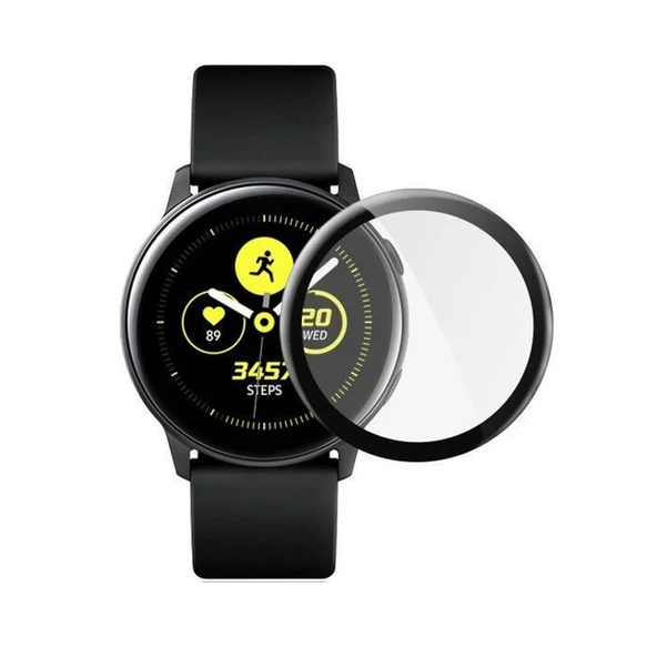 Bufalo Samsung Galaxy Active 2 40mm Ekran Koruyucu 3D Kavisli PMMA Nano Siyah Çerçeve ürün görseli 1