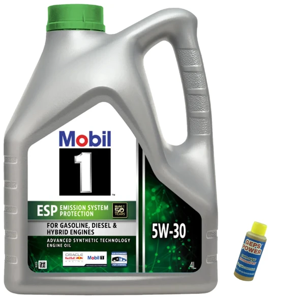 Mobil 1 ESP 5W-30 Tam Sentetik Motor Yağı 4 Litre + Cam Sabunu 80 ML ürün görseli 1