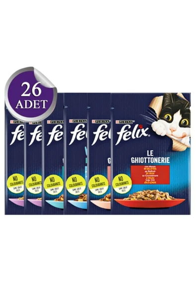 Felix Kuzulu Yetişkin Kedi Yaş Maması 26 X 85 gr ürün görseli 1