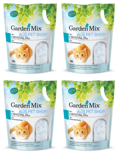 Gardenmıx Sılıka Kedi Kumu 1.4 Kg - 3.8 L X 4 ADET ürün görseli 1