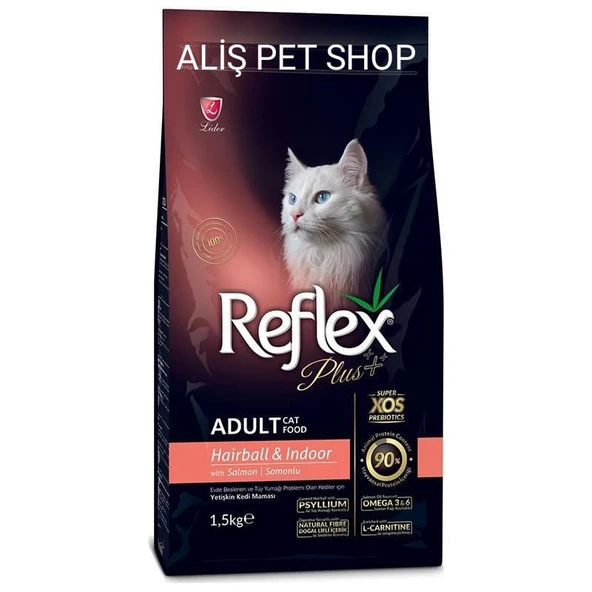 Plus Somonlu Tüy Sağlığı Için Yetişkin Kedi Maması 1,5 Kg ürün görseli 1