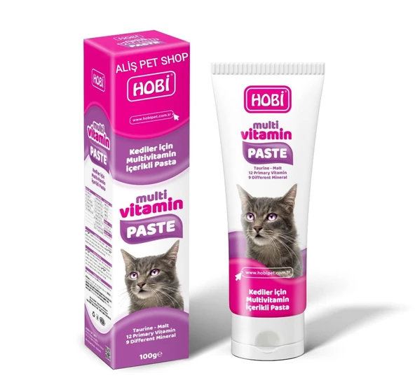 Hobi Multivitamin Paste Kediler İçin Multivitamin İçerikli Pasta 100gr ürün görseli 1