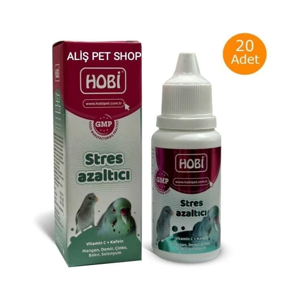 Hobi Kuşlar İçin Stres Azaltıcı Vitamin Takviyesi 30ml x 20 Adet ürün görseli 1