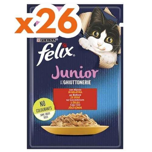 Pouch Junior Sığır Etli Yavru Kedi Konservesi 26 Adet 85 gr ürün görseli 1