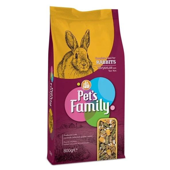 Pets Famıly Tavşan Yemi 800g. ürün görseli 1