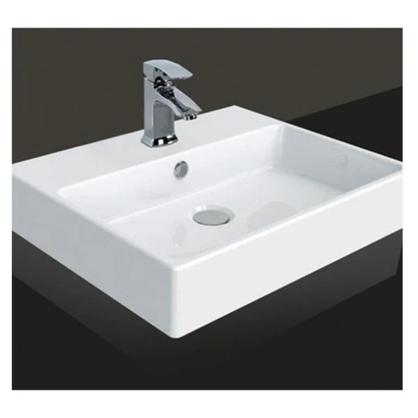 Creavit Next Setüstü Düz Kare Lavabo 40 x 50 cm NX242 ürün görseli 1