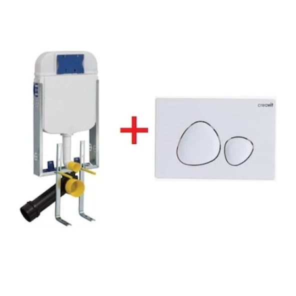 Creavit 2Lİ SET Gömme Rezervuar Seti 8 cm GR5001+GP7002.3 ürün görseli 1