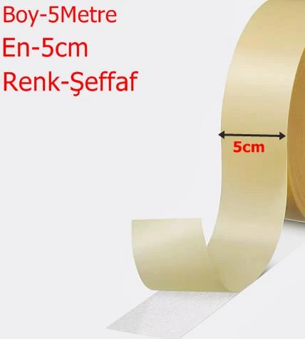 Geçici montaj bandı Çıkarılabilir Pet Kumaş Kauçuk Bazlı Yapışkan Sistemi 50mmx5mt ürün görseli 1