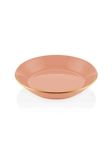 The Mia Basic Yemek Tabağı 6 Lı Set Somon Pembe - 20cm - Resim 2