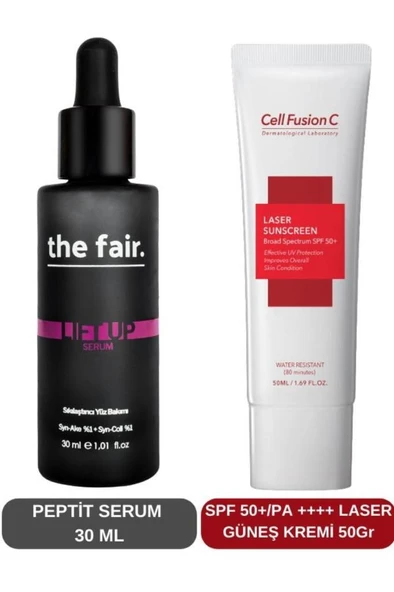 the fair. Yaşlanma Karşıtı Peptit Serum Ve Güneş Kremi Set ürün görseli 1