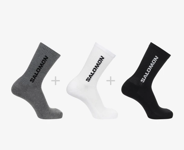 Salomon Everyday Crew 3 Pack 3 Parça-Adet  Unisex Çorap ürün görseli 1