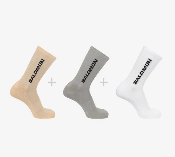 Salomon Everyday Crew 3 Pack 3 Parça-Adet  Unisex Çorap - Resim 5