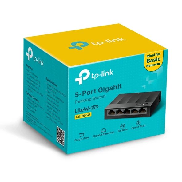 TP-LINK LS1005G 5PORT 10/100/1000 YÖNETİLEMEZ SWITCH - Resim 4