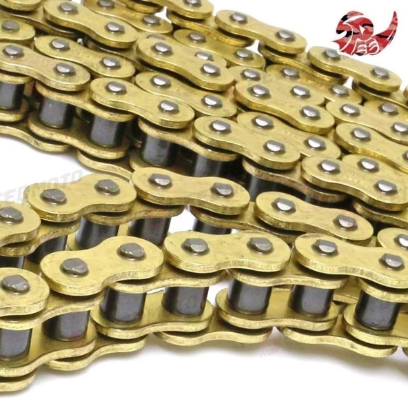 Drift L 125 Oringli Gold Sarı Teker Zinciri 428 /128 Bakla  Supermoto ürün görseli 1