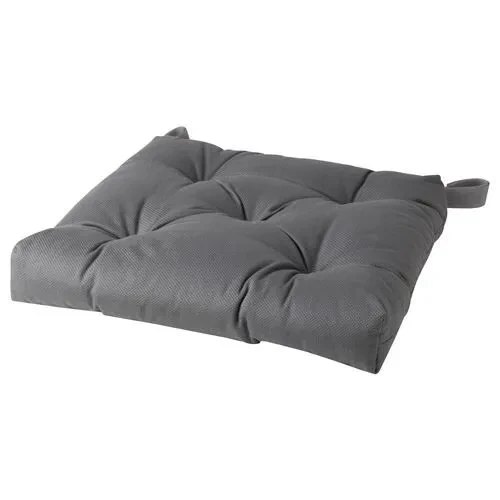 IKEA Malında 40/35x38x7 Cm Sandelye Minderi Gri Cırt Cırt Bantlı ürün görseli 1