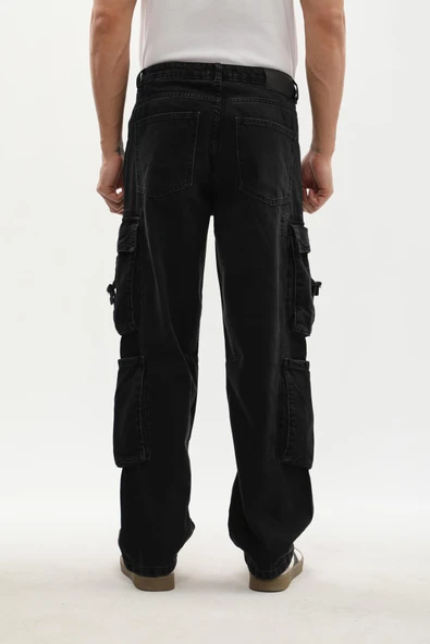 Erkek Kargo Cepli Jean Pantolon - Resim 8