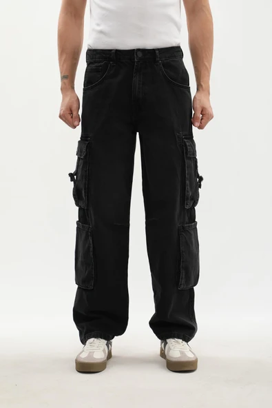 Erkek Kargo Cepli Jean Pantolon - Resim 7