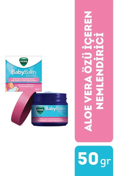 Vicks BabyBalm Nemlendirici 50 gr - Resim 4