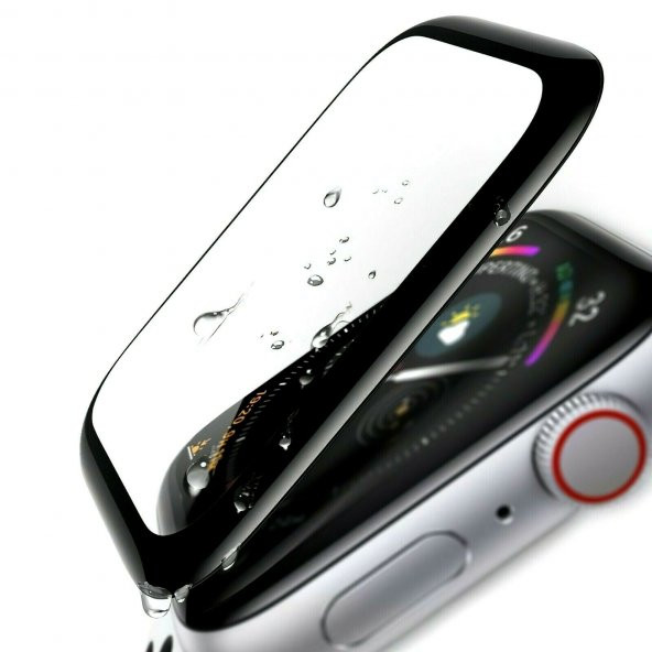 Bufalo Apple Watch 42mm Ekran Koruyucu 3D Kavisli PMMA Nano Siyah Çerçeve ürün görseli 1