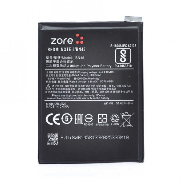 Zore Xiaomi Redmi Note 5 Batarya ürün görseli 1