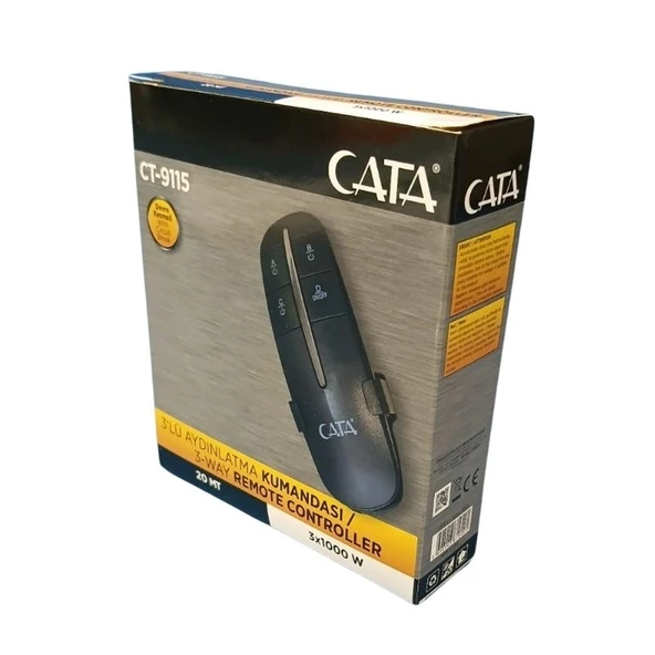 CATA 3 Çıkışlı Avize Aydınlatma Kumandası 3x1000w 3lü Wireless Kontrol IP20 220 Volt ürün görseli 1