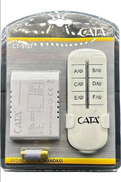 CATA 6 Çıkışlı Avize Aydınlatma Kumandası 6x1000w 6lı Wireless Kontrol IP20 220 Volt ürün görseli 1