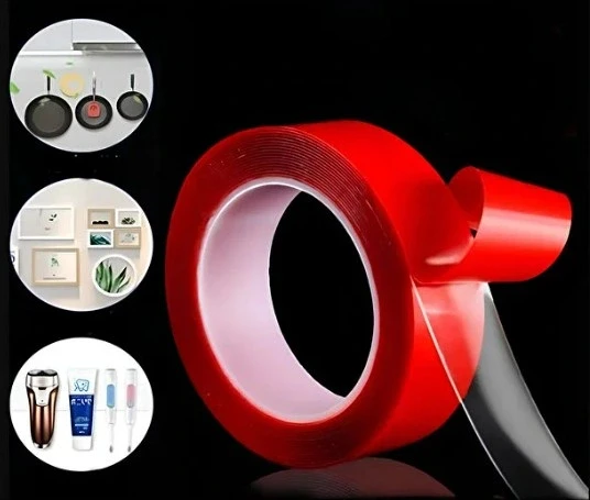 SLİKON Çift Taraflı Bant Şeffaf 18mm 2 Mt - Resim 3
