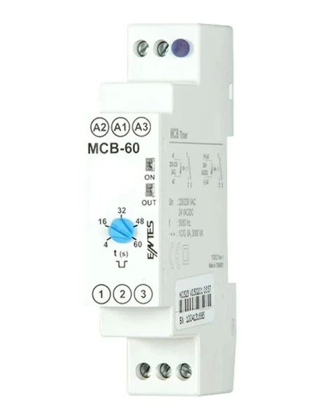 ENTES MCB-60 SN YASSI ZAMAN RÖLESI 12-240V AC-DC ürün görseli 1