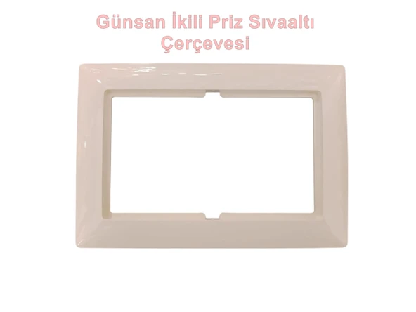 GÜNSAN VİSAGE KREM SIVA ALTI İKİLİ ÇERÇEVE ürün görseli 1