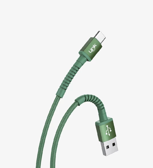 LİNKTECH USB - TYPE-C 3A 1mt Şarj Data Kablosu Karışık Renkler - Resim 6