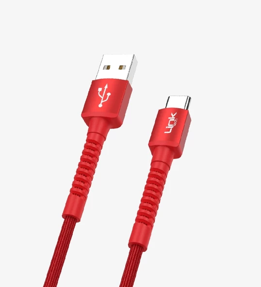 LİNKTECH USB - TYPE-C 3A 1mt Şarj Data Kablosu Karışık Renkler - Resim 7