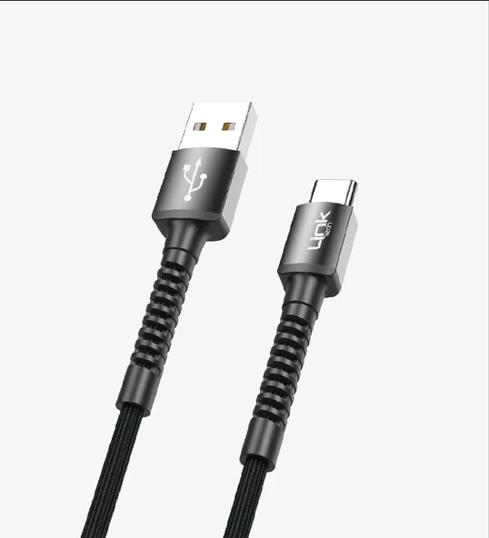 LİNKTECH USB - TYPE-C 3A 1mt Şarj Data Kablosu Karışık Renkler - Resim 2