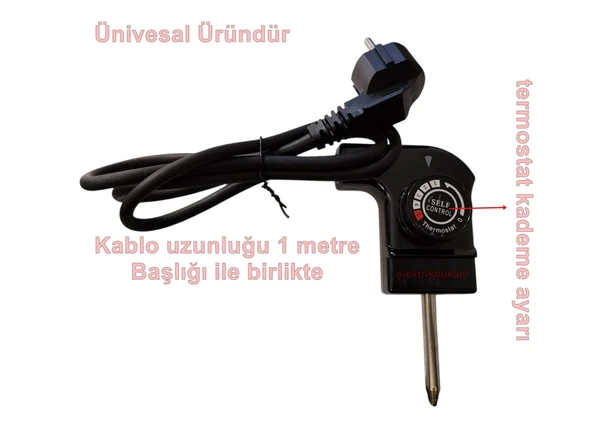 ENDER Kablolu Termostatlı Pizza Tava Fişi - Resim 2