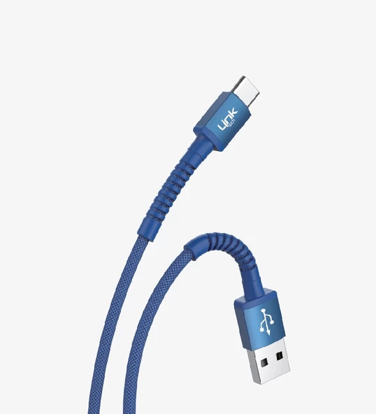 LİNKTECH USB - TYPE-C 3A 1mt Şarj Data Kablosu Karışık Renkler - Resim 5
