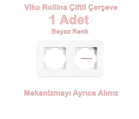 VİKO ROLLİNA BEYAZ İKİLİ ÇERÇEVE ürün görseli 1