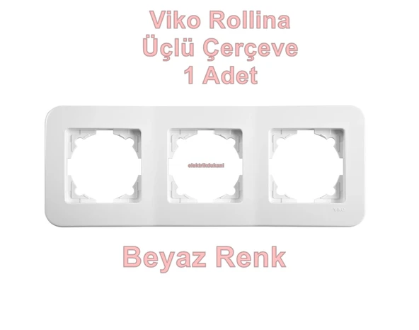 VİKO ROLLİNA BEYAZ ÜÇLÜ ÇERÇEVE ürün görseli 1