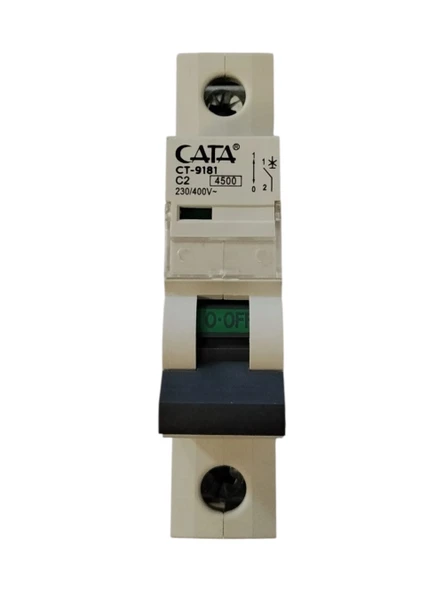 CATA 1x2A C 4.5kA W-Otomat Sigorta Monofaze Tek Fazlı W Otomat Sigorta ( 2 Amper Kombi Sigortası) ürün görseli 1