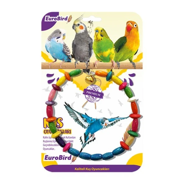 EuroBird Kuş Oyuncağı Renkli Daire Salıncak ürün görseli 1