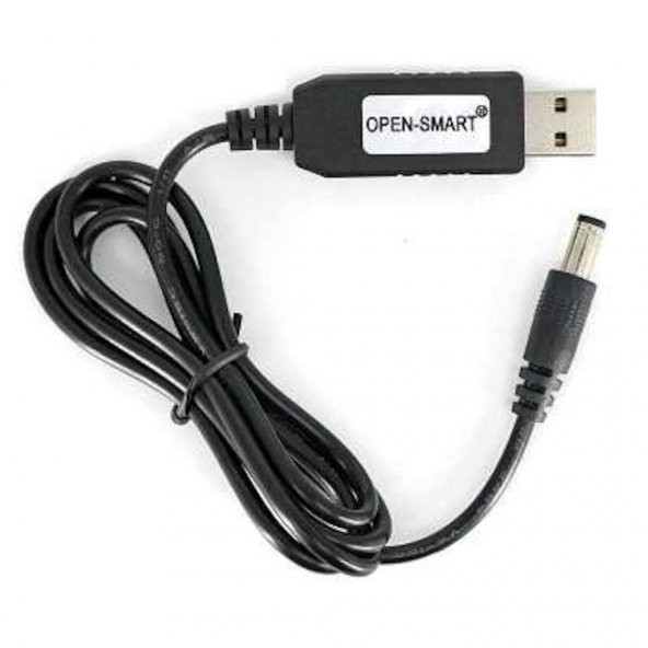 USB-Barrel Jack Voltaj Yükseltici (Giriş 5V, Çıkış 12V) ürün görseli 1