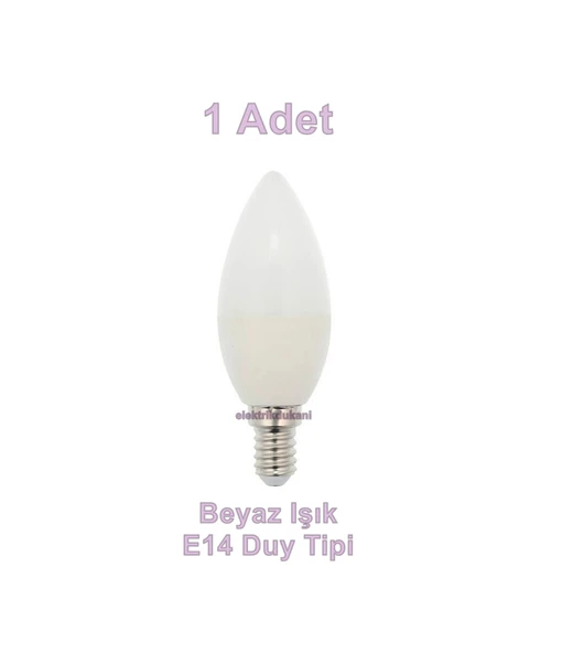 VİTO 6,5W LED AMPUL BEYAZ E-14 6400K - Resim 2