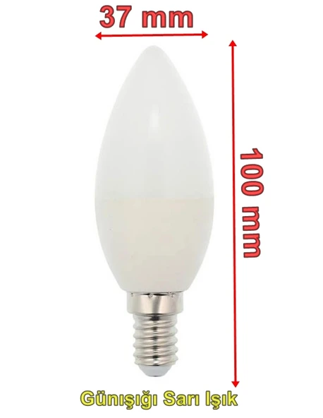 VİTO 6,5W LED AMPUL GÜNIŞIĞI E-14 2700K - Resim 2