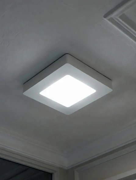 VİTO SIVA Ü. KARE 6W LED PANEL SPOT BEYAZ 6000K ürün görseli 1