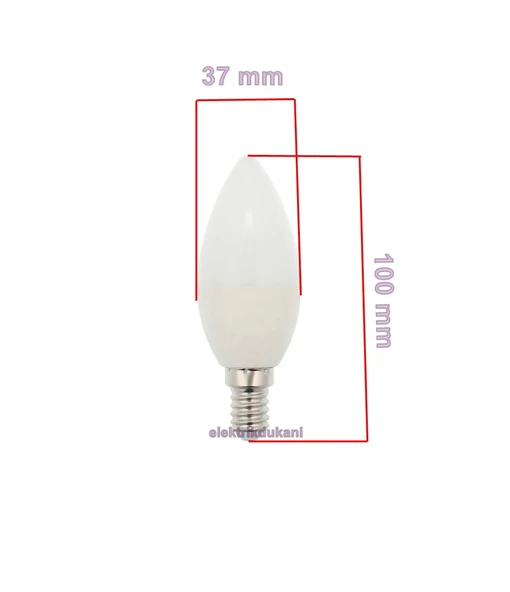 VİTO 6,5W LED AMPUL BEYAZ E-14 6400K - Resim 3
