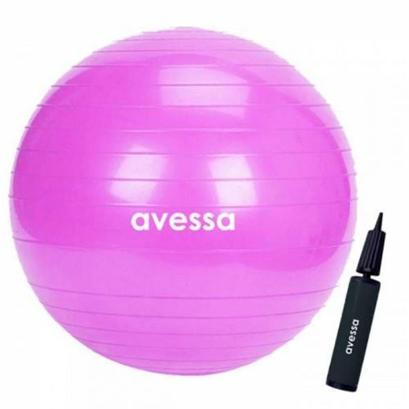 Avessa 75 cm Pilates Topu Pembe Pompalı ürün görseli 1