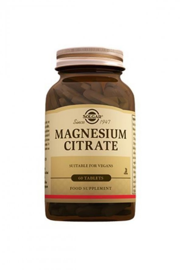 Solgar Magnesium Citrate 200 Mg 60 Tablet ürün görseli 1